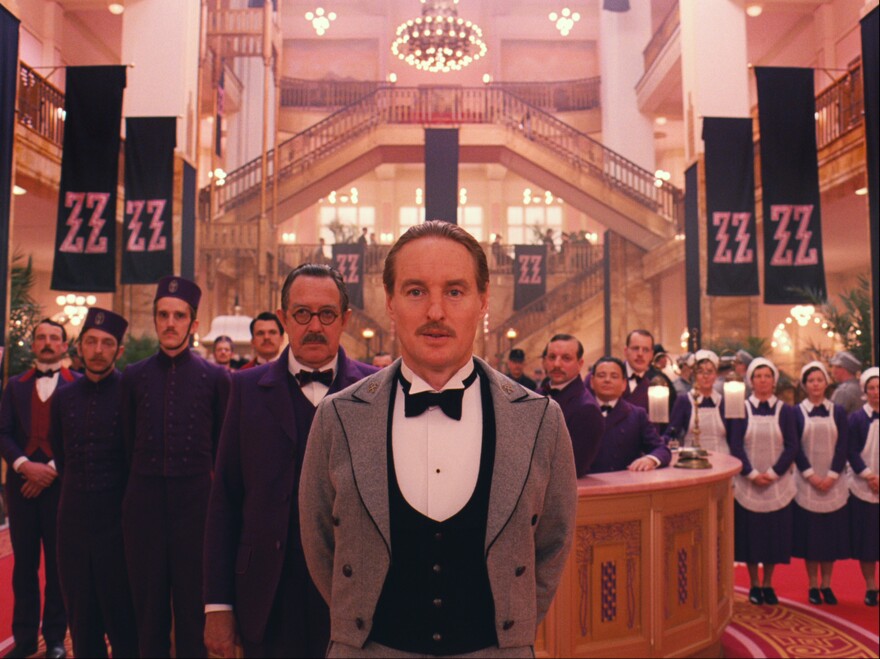 Wes Anderson shot the Grand Budapest Hotel's lobby scenes in a department store on the German-Polish border.