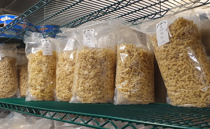ETTO produces pasta for wholesale to local restaurants and schools.