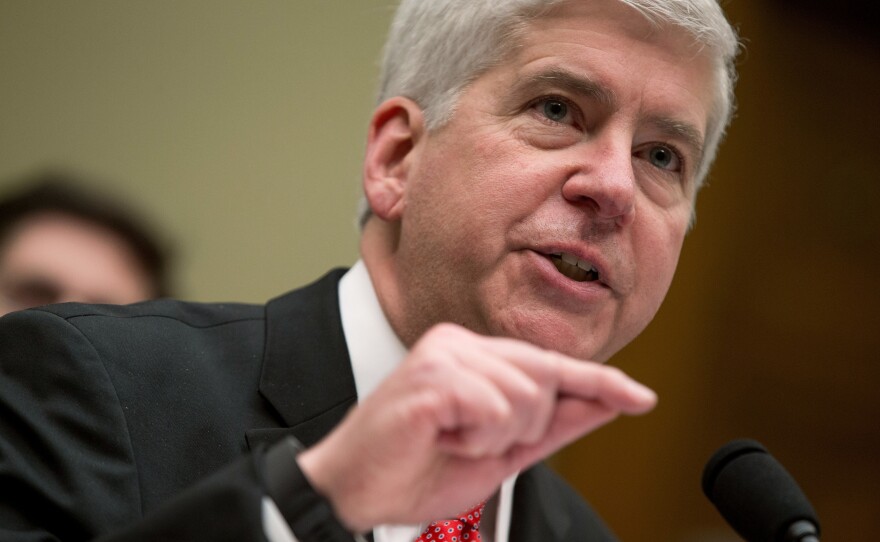 After testifying before Congress last week, the Flint water crisis again dominated Michigan Gov. Rick Snyder's schedule this week.