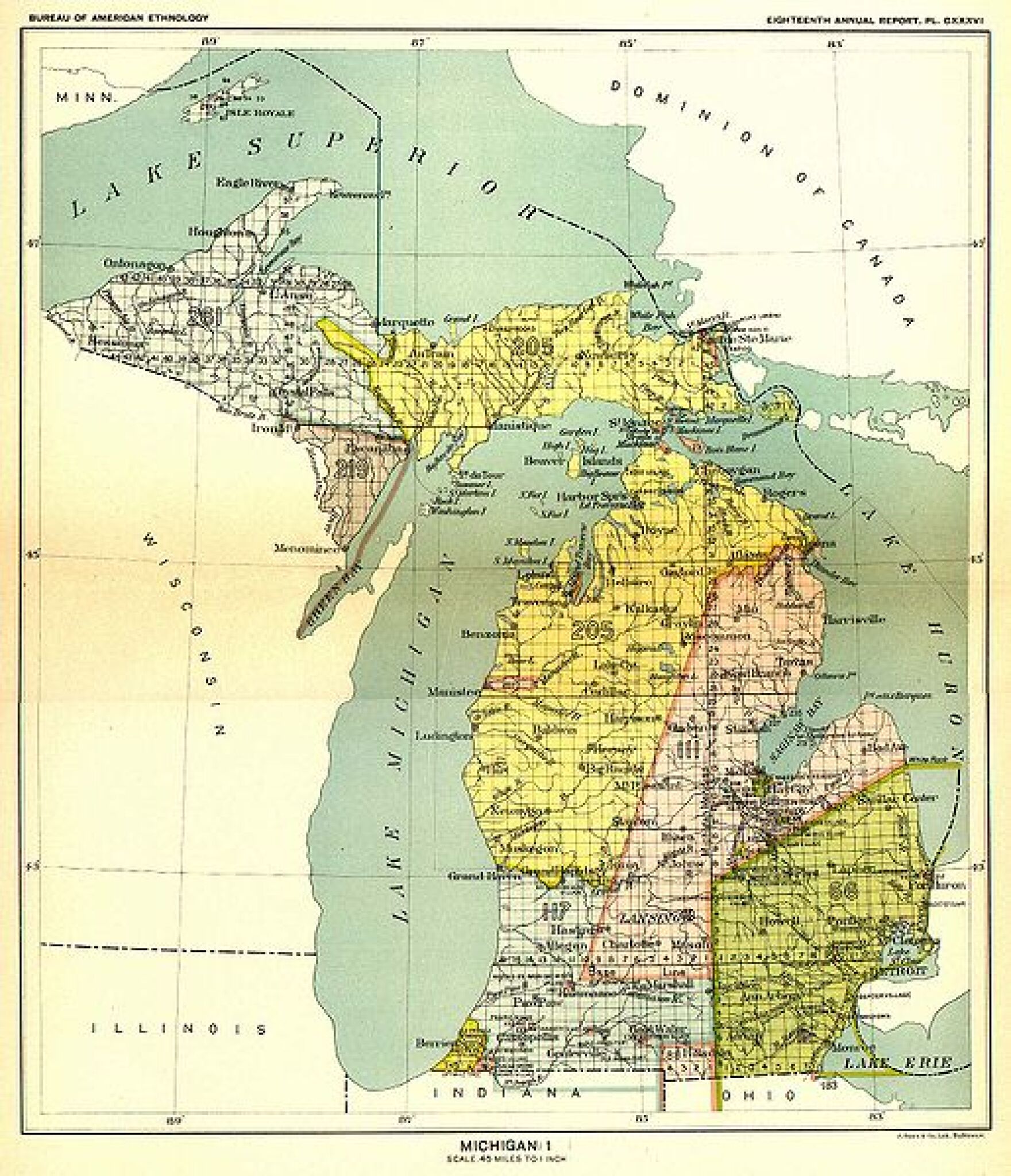Today's property lines are based on the 200yearold "Michigan meridian"