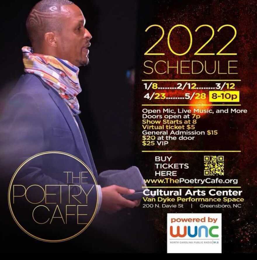 Poetry Cafe New year event line up