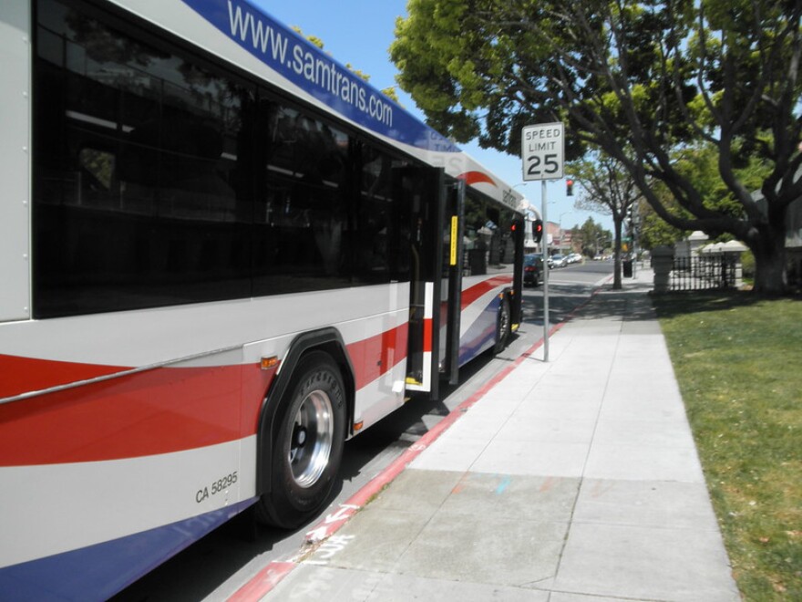 A SamTrans bus