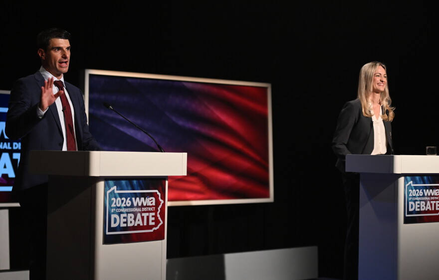 U.S. Rep. Rob Bresnahan and Scranton Mayor Paige Cognetti debate for Pennsylvania's 8th Congressional District seat at WVIA Studios in Pittston.