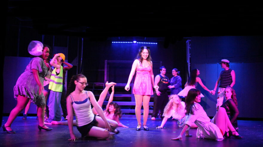 Camila Guedes plays Plastic airhead Karen Smith for The Belle Theatre in 'Mean Girls.'