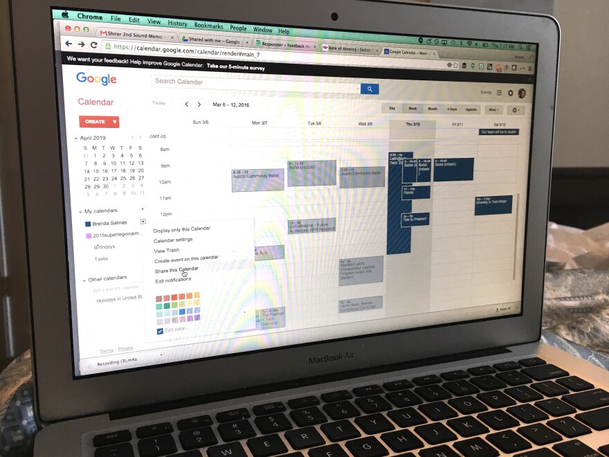 A Pew survey found that 11 percent of couples share an online calendar and more than one out of four couples share an email address.