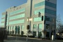 Photo of Kaweah Health Hospital in Visalia during sunset, taken on Friday, Jan. 23, 2025.