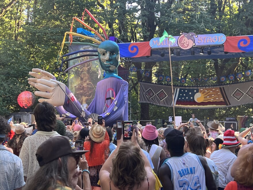 Main Stage view at Oregon Country Fair.