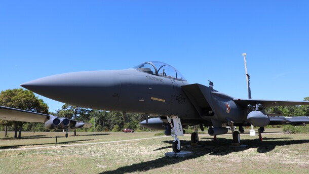 The F-15E Strike Eagle 86-184 was dedicated in honor of Maj. Gen. Robert "ChedBob" Chedister, at the Air Force Armament Museum, April 10, 2026.