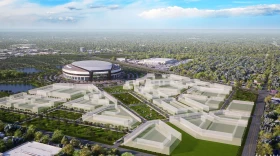 The Bears released renderings of their proposed Arlington Heights stadium.