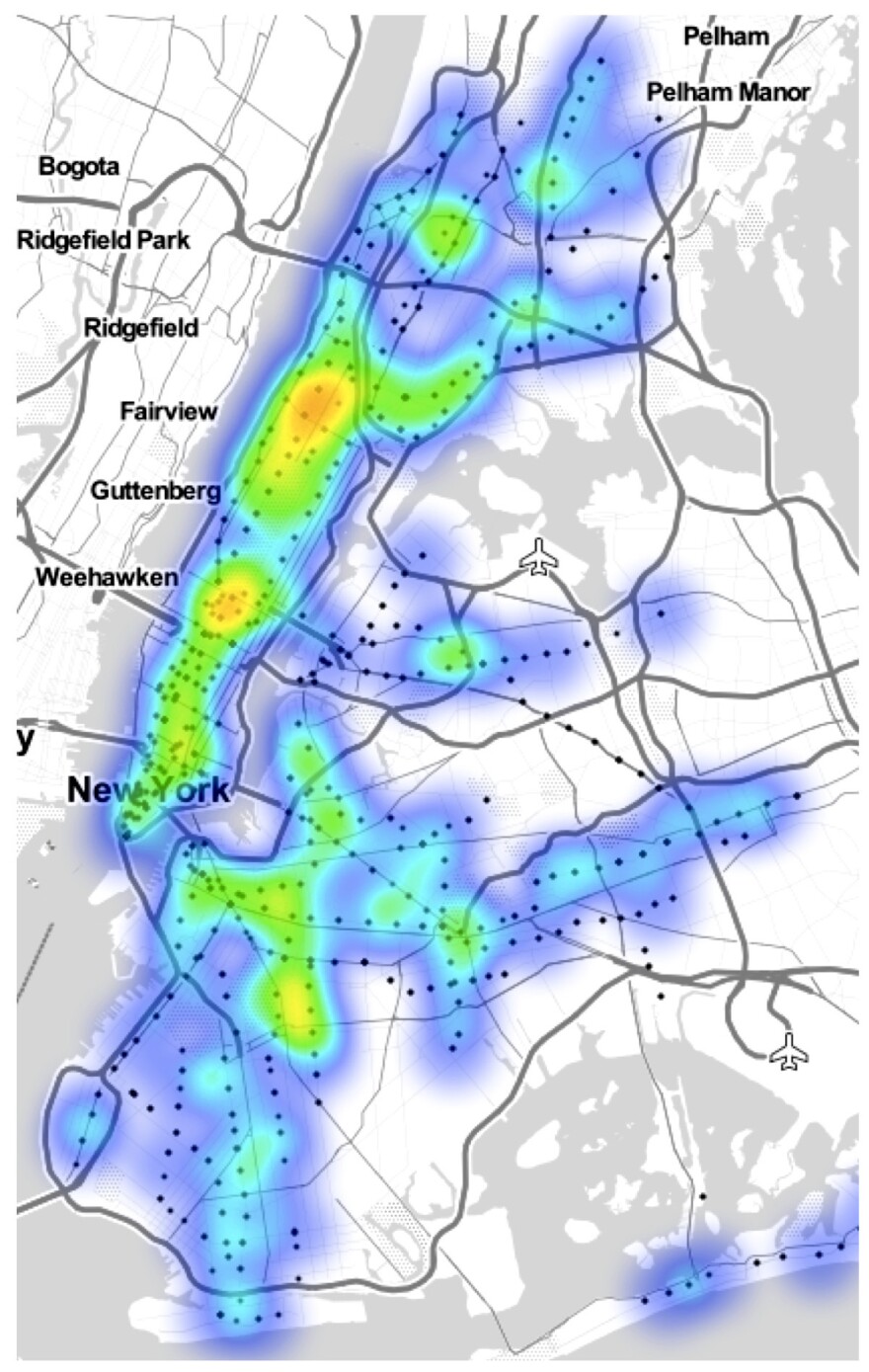 From your gut to the subway: The bacterium <em>Enterococcus faecium</em> lives harmlessly in or on just about everybody, but it can also cause disease.