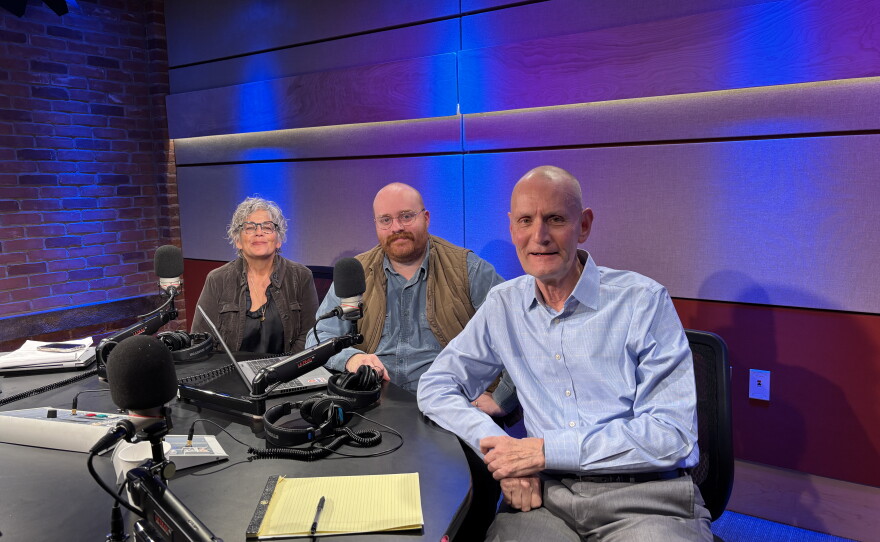 This week’s panel for The Rundown includes Dusty Christensen [not pictured], investigations editor at The Shoestring; reporter emeritus Paul Tuthill; and NEPM reporter Jill Kaufman.