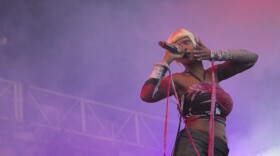 Kelela performs at the 2023 Pitchfork Music Festival in Chicago.