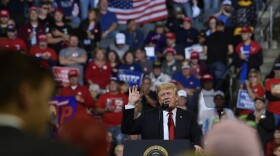 President Donald Trump speaks at a rally in Council Bluffs, Iowa, Tuesday, Oct. 9, 2018. (AP Photo/Susan Walsh)