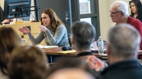 Board of Trustees Vice Chair Tara Leer speaks during a special board meeting at the Walla Walla Community College Clarkston campus Monday in Clarkston.