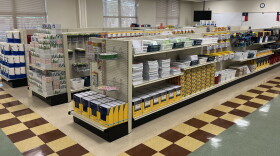 The teacher supply store, housed at the Young Men's Leadership Academy at 415 Gabriel in San Antonio, TX. The store opened on World Teacher Day-October 5-to offer teachers free school supplies.