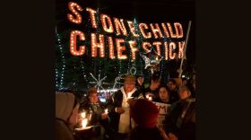 Family, friends and community members gathered at a 2019 vigil in remembrance of Stonechild Chiefstick, who was shot to death by a Poulsbo, Washington, police officer after a confrontation earlier that year.