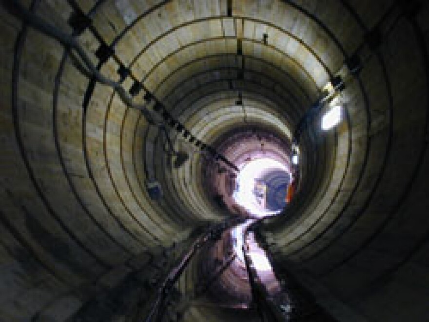 An interceptor sewer line north of Detroit in the Clinton River watershed.