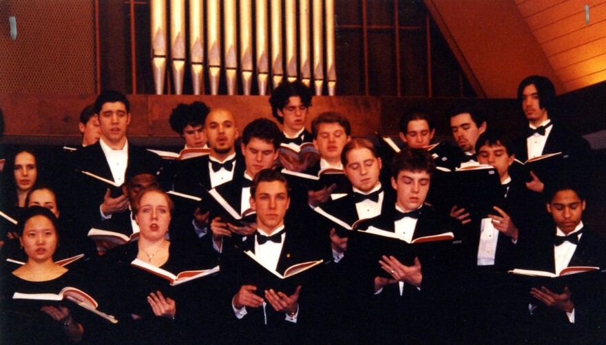 Interlochen Arts Academy choir students perform during the Wi