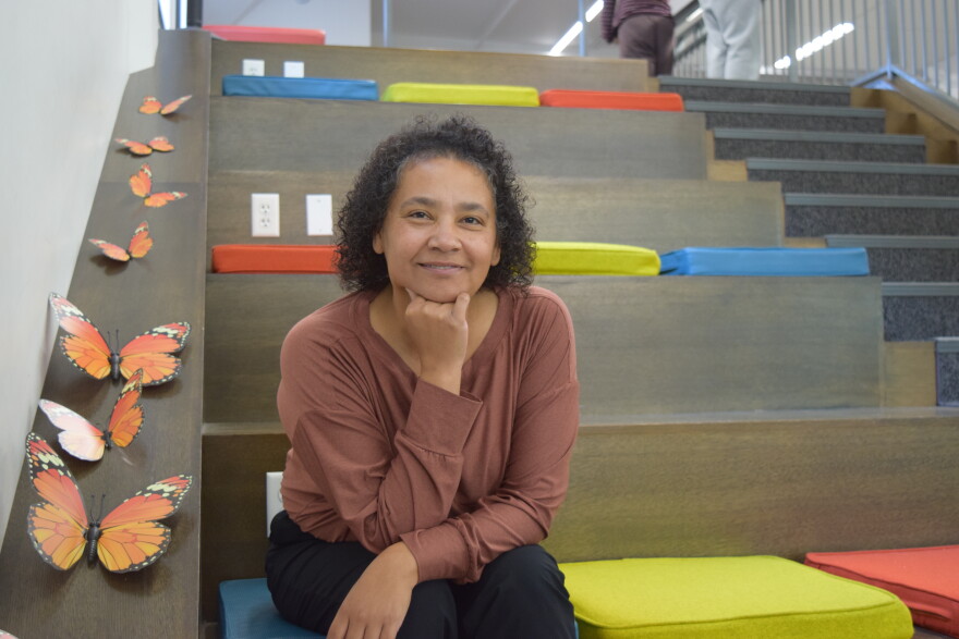 Rubi Ramos is a regular patron at the Mitchell Street Library and loves the atmosphere so much that she decided to start tutoring others at the library regularly.