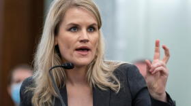 Former Facebook data scientist Frances Haugen speaks during a hearing of the Senate Commerce, Science, and Transportation Subcommittee on Consumer Protection, Product Safety, and Data Security, on Capitol Hill, Tuesday, Oct. 5, 2021, in Washington. (Alex Brandon/AP)