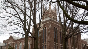 Divinity Estate and Chapel leased space in the former Colgate Rochester Crozer Divinity School off South Goodman Street and Highland Avenue.