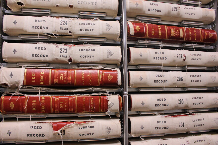 Old Lubbock County deed records