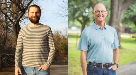 Candidates Literally Anybody Else (left) and incumbent Jack McCarty for North Richland Hills mayor.