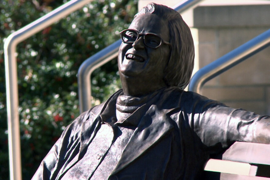 The statue is part of IU’s “Bicentennial Bridging the Visibility Gap” project.