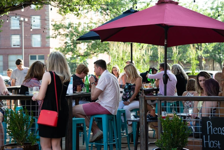 The patio at Tribe Street Kitchen.