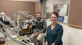 Workforce Analyst Henry Fields (left), and Sabrina Gordon of the Eugene Education Association.