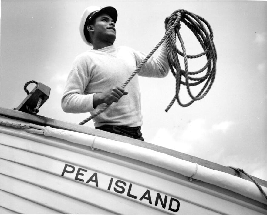 The US Coast Guard's Herbert M. Collins served at the Pea Island Life-Saving Station in North Carolina's Outer Banks during World War II.
