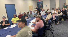 Members of Lobster Zone D Council meet at the Rockland Ferry Terminal on Oct. 7, 2025 to discuss the results of a new DMR industry survey.