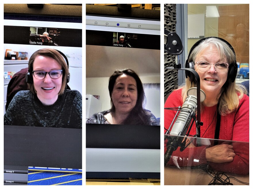 From left to right: Lisa Lee, Director of Montana No Kid Hungry, Leslie “Josie” Cliff, Executive Director of Nakota Aniiih Economic Development and Ginny Mermel of Backpack Meals and Teen Pantries of Billings.