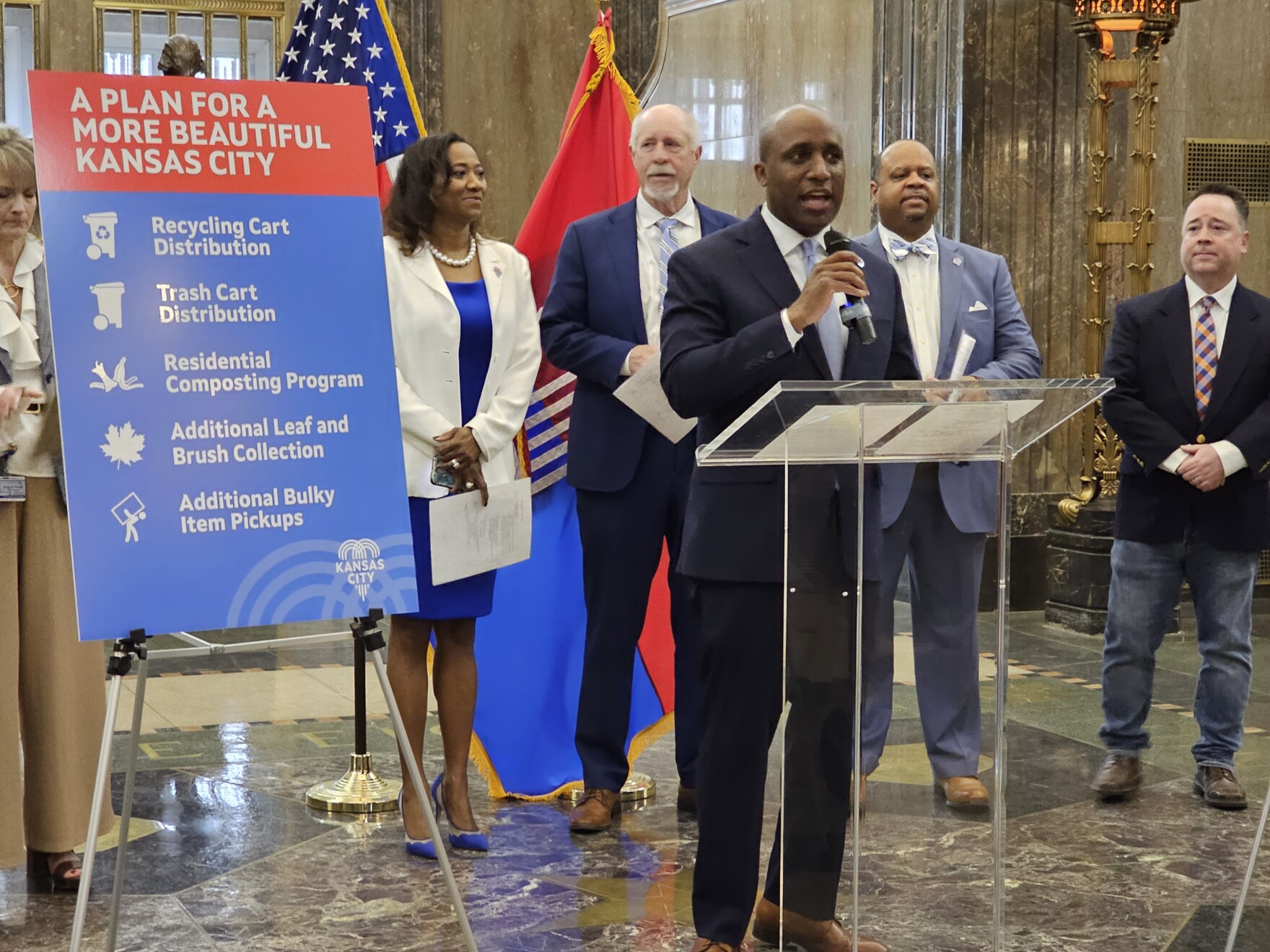 Kansas City is tackling trash with rolling recycling bins and a new