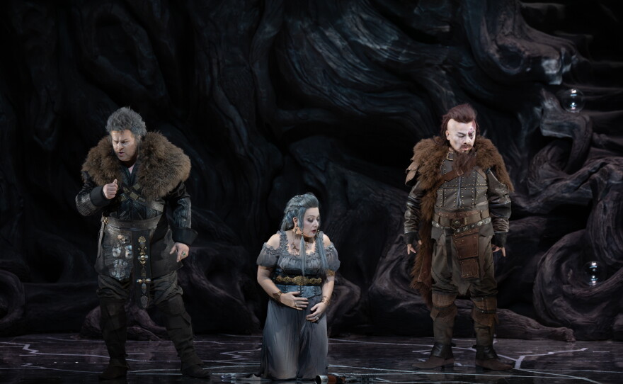 A scene from Wagner's "Die Walküre" from China’s National Centre for the Performing Arts