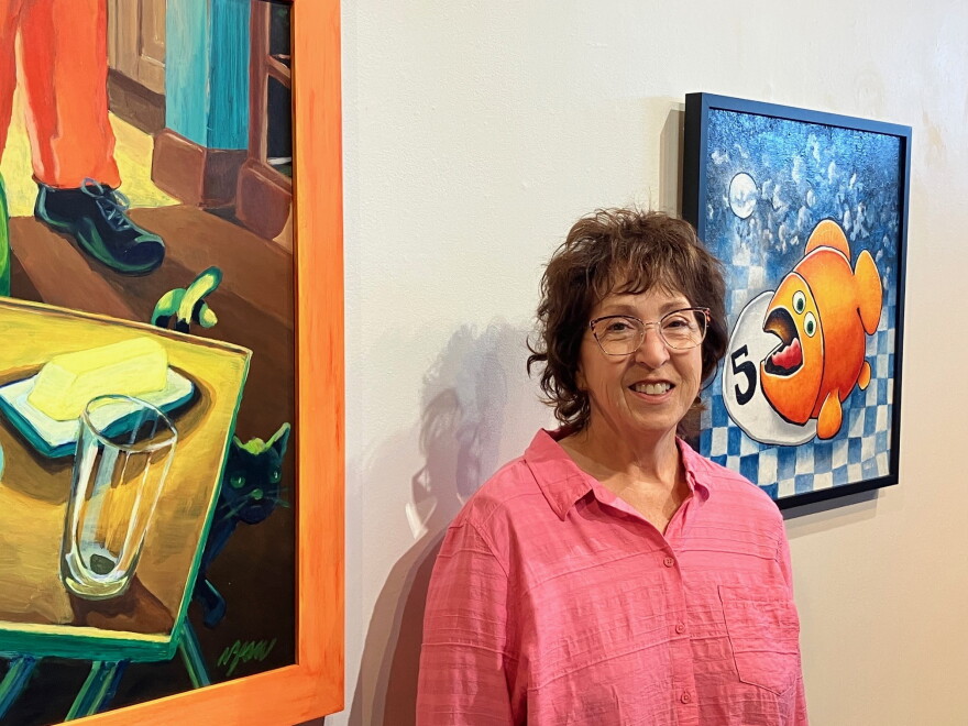Dawn Wohlford-Metallo at the Quad City Arts downtown Rock Island gallery, Tuesday, Oct. 6, 2026.