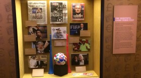 The Mob Museum's new exhibit highlights the "rampant corruption that plagues" the world soccer governing body, FIFA. It opened Tuesday.