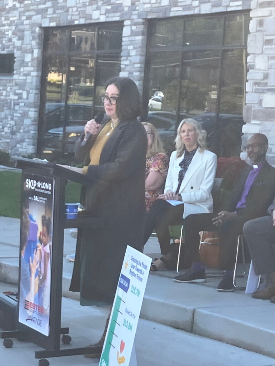 Teresa Ramos, inaugural secretary of the Illinois Department of Early Childhood, was one of many speakers at Thursday's SAL event.
