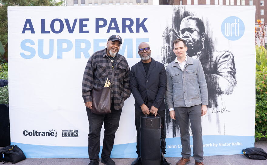 Jeff "Tain" Watts, Jaleel Shaw and Alexander Claffy, at A Love Park Supreme.