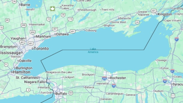 Google Maps adopted the name Lake America almost immediately after President Trump's announcement