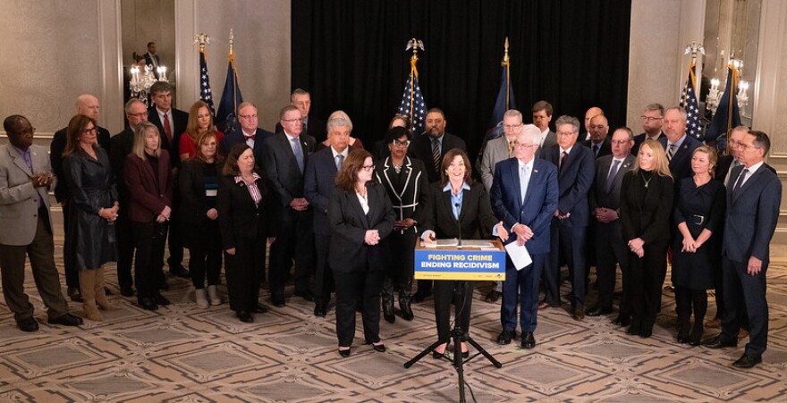 Manhattan District Attorney Alvin Bragg was among the state's top prosecutors who are supporting Hochul's proposals around discovery law.