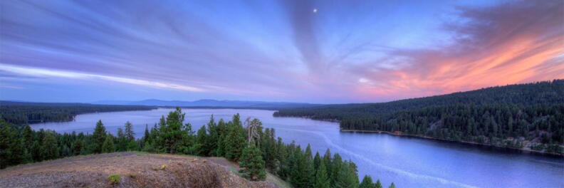 A beautiful view of Payette Lake.