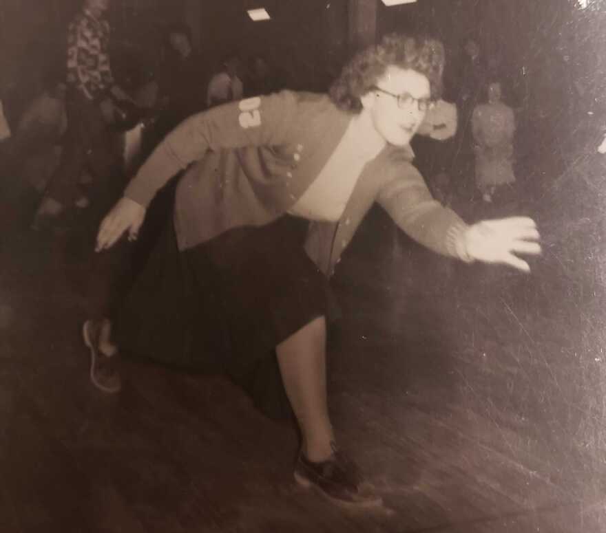 Joyce Kane DeFauw was part of the bowling team during her college years.