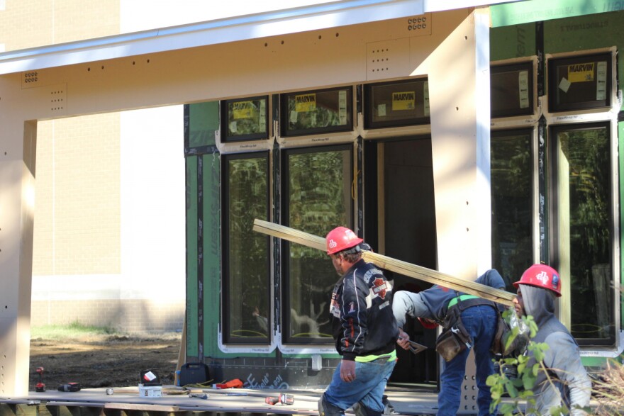 A 640-square foot tiny home called a Minka house is built in Evansville, Indiana.