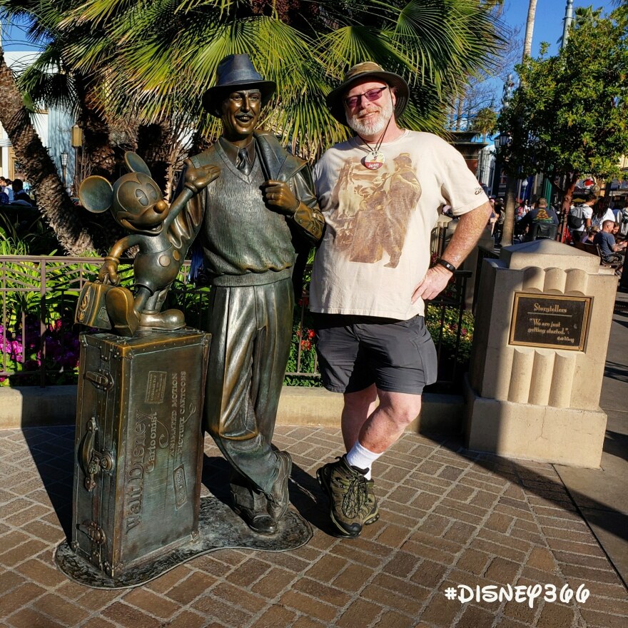 Reitz with his friends, Walt and Mickey.