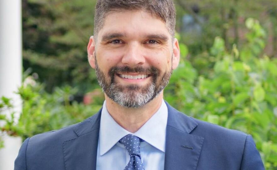 Aaron Gies is a theology professor at St. Bonaventure University, and is running for New York's 23rd Congressional seat.