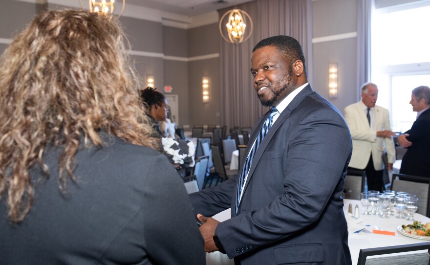 WHQR hosts their annual fundraising luncheon with guest speaker Leila Fadel, host of NPR’s Morning Edition, at Hotel Ballast in Wilmington on May 22, 2025.