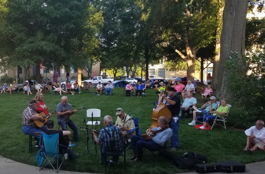 Pickin' on the Square in uptown Shelby, NC