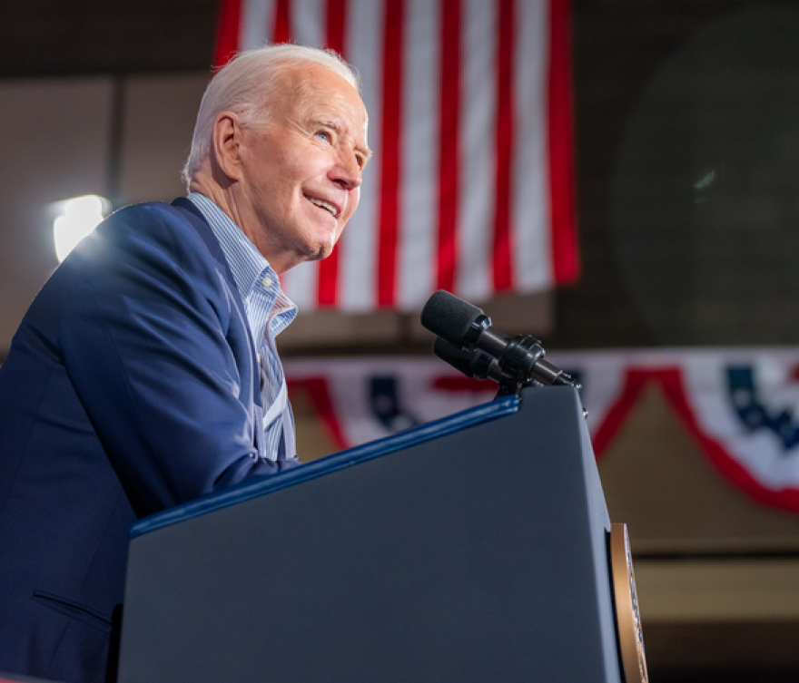 President Biden won all 17 of Alaska's delegates to the Democratic Party's national convention to be held in August in Chicago.