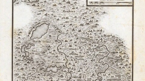 Plan of the Fort of New Madrid or Anse A La Graisse. Grave par Tardieu l'aine. PL. 30.by George Henri Victor Collot & P. F. Tardieu, 1796. This is what developed on the New Madrid site and was nowhere near Morgan’s grand vision for the city.